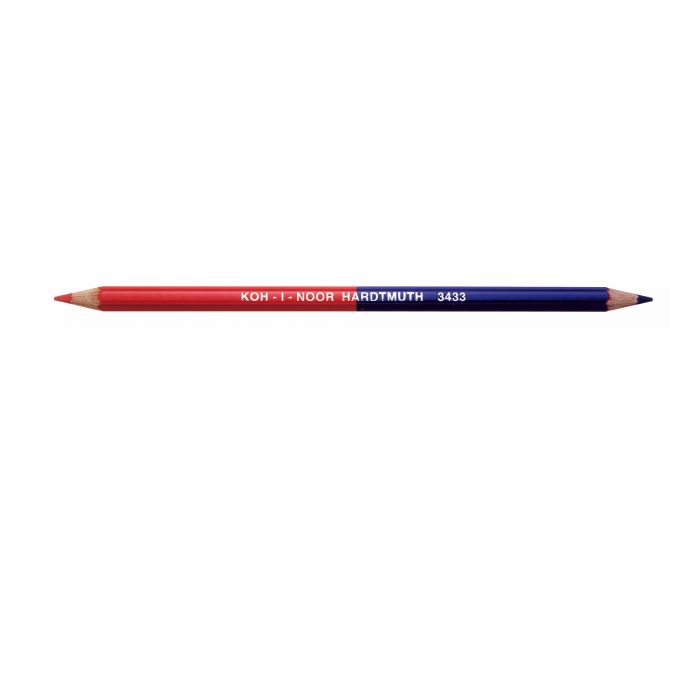 Scatola 12 matite bicolore sottile rosso-blu Koh-I-Noor